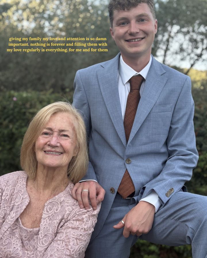 My grandmother and little brother, Dylan.